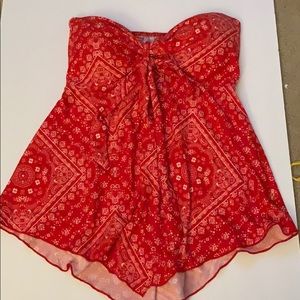 Bandana strapless top